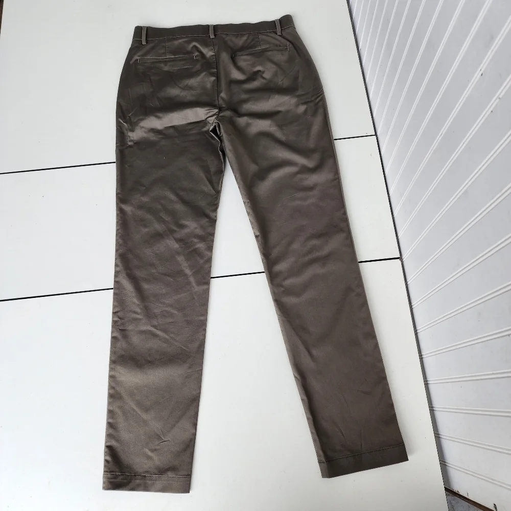 Banana Republic Dress Trouser Pants Mens Tan Slim Fit Easu Care 32x32